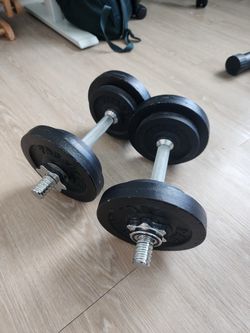 Adjustable dumbbells cast iron