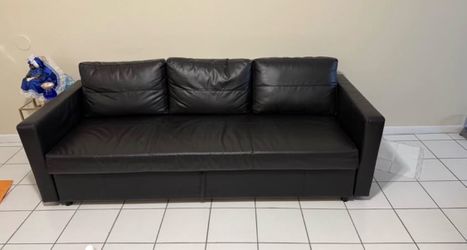 Sofa with storage sleeper $500