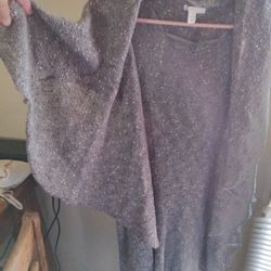Really Cute Sweater Shawl Size 14/16