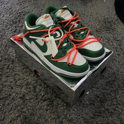 Nike Off White Dunks - Pine Green Shipping Only 