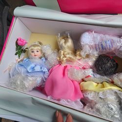 Marie Osmond Fine Collectibles Tiny Tot Trio Dolls