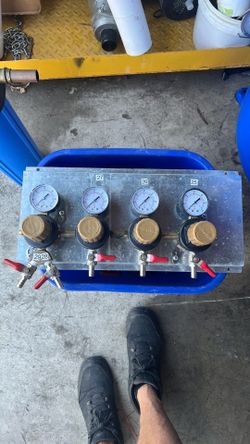 4-Station Sprite CO2 Gas Regulator Panel – Draft Beer / Beverage System