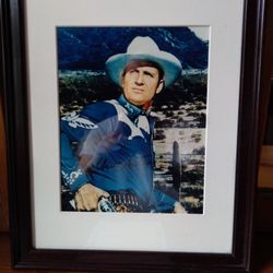 Legendary Gene Autry Hand Signed Photo With COA