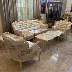 Italian Living Room Plus Dining Room Set Off Eight