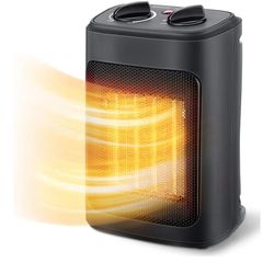 Space Heater, 1500W Electric Heaters Indoor Portable with Thermostat, PTC Fast Heating Ceramic Room Small Heater with Heating and Fan Modes for Bedroo