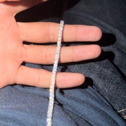 Mossiante Bracelet 3mm 6inch Long S925 Sterling Silver