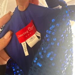 Sequin Royal Blue Dress