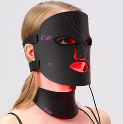 Brand new IFAE Red Light Therapy for Face and Neck, Red Light Therapy Mask with 850nm Infrared (NIR) Portable Led Face Mask with Eye Protection and Re