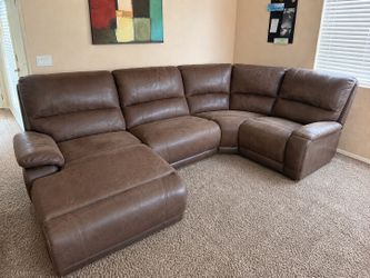 Brown leather couch sets  $150-$250
