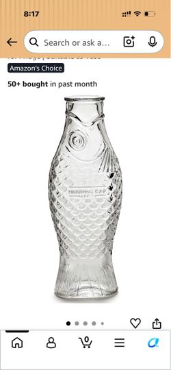 Herring Bar Paris Fish-Shaped Glass Bottle