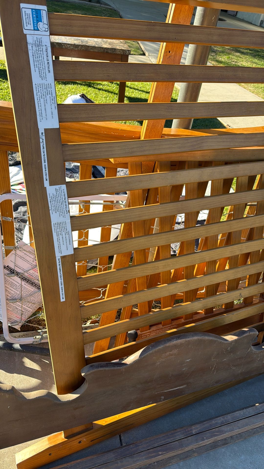 Free Free Baby Crib, Bed Frame, Etc 