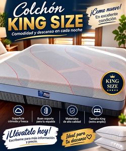 King Size Mattress – Like New Condition