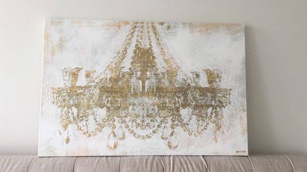 Oliver Gal Gold Chandelier Painting