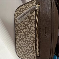 DKNY Chocolate Logo Shoulder Bag