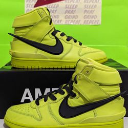 Nike Dunk High Ambush Flash Lime 7M $50 LIKE NEW