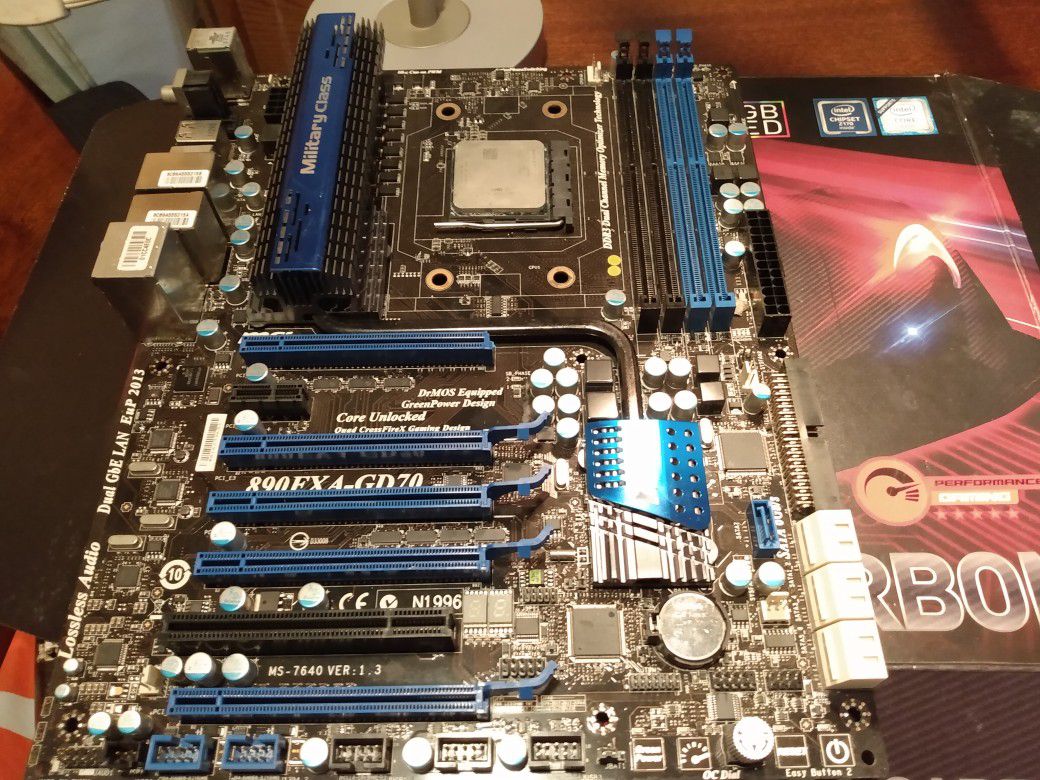 MSI motherboard, CPU & RAM Combo - $350