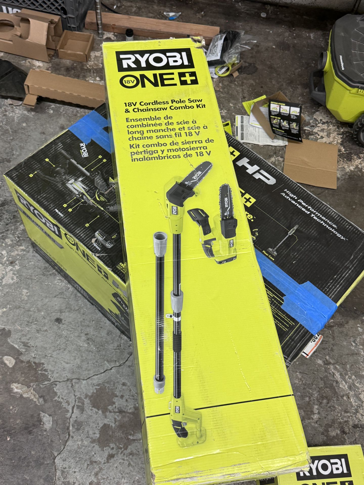 Brand New RYOBI Pole Saw  And Chainsaw Combo