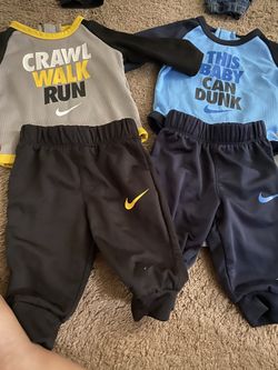 Four 6 mos Nike Dri-Fit Suits