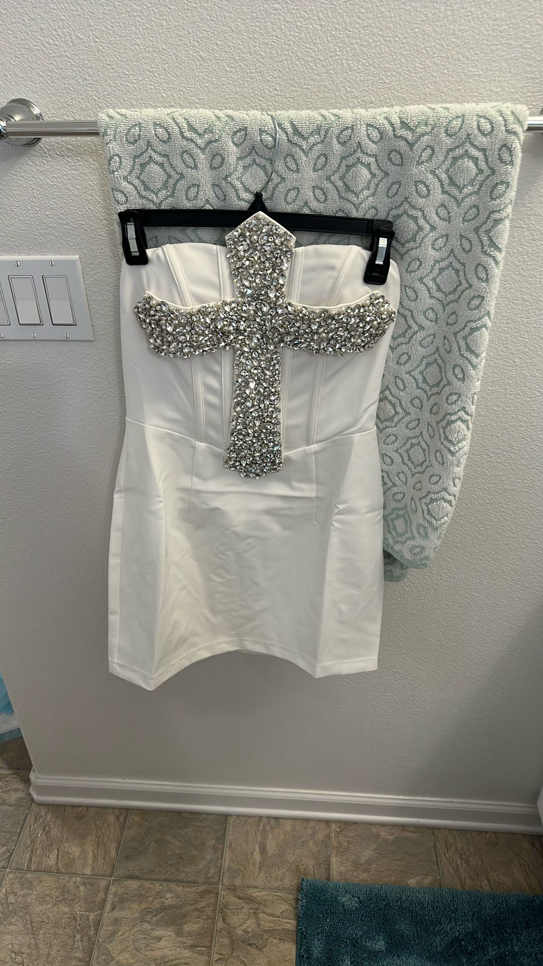 Dress With Rhinestone Cross