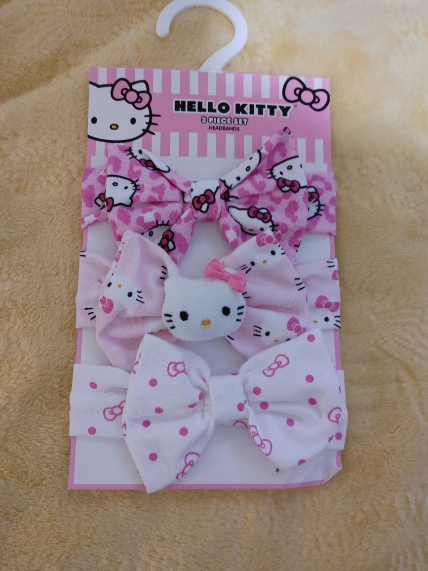 3-Set Hello Kitty Baby Headbands - New