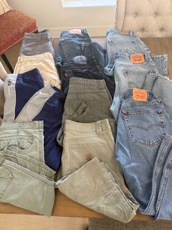 Bundle of pants, jeans, jorts