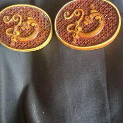 TWO ANTIQUE ASIAN / CHINESE DRAGONS PIECES 