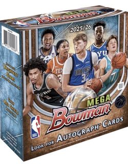 2025/26 Bowman Mega Autograph Cards Basketball Hobby Box