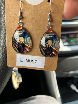 Edvin Munch Scream Earrings