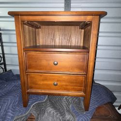Solid Wood Side Table / Nightstand – Estate Sale