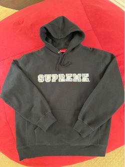 Supreme Lace Logo Hoodie (Black) – Men’s Medium – NWOT