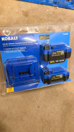 Kobalt 24V Max 4.0Ah Battery & Charger Kit