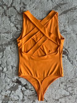 Orange Express bodysuit size small