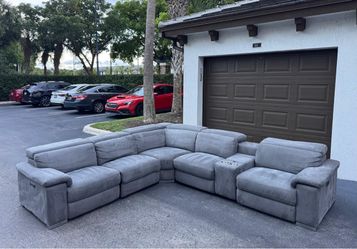 Sectional Couch/Sofa - Electric Recliners - Microfiber - Delivery Available 🚛