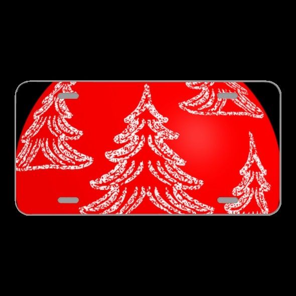 License Plate Novelty Car Front Bauble Christmas Decoration Ornament
