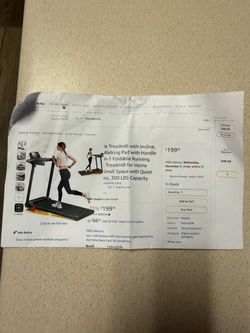 Folding treadmill/walking pad
