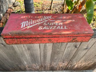 Vintage metal toolbox