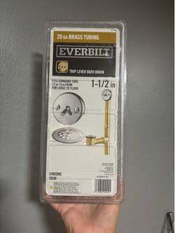 Trip lever bath drain