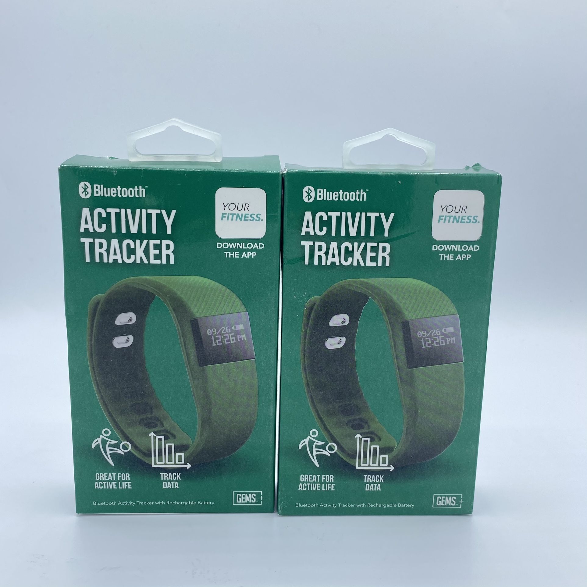 (2)Bluetooth Activity Tracker (Emerald) Brand New