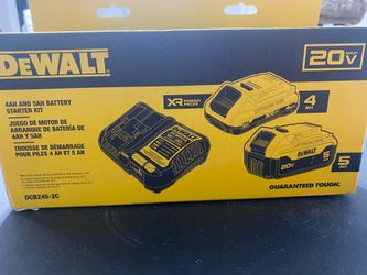New Dewalt 20v 4ah and 5ah battery and charger kit