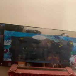 Look Alive Aquarium Wall Frame With Fish And Sound