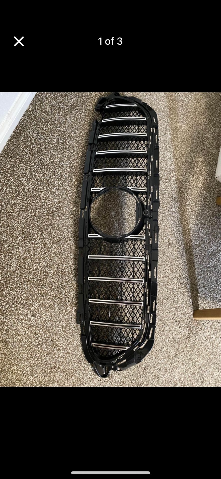 Car Grill Front Mesh Grille Auto Part Compatible with Benz E-Class W213 E260 E300L E63 AMG GT 2021 Front Bumper Grille,B