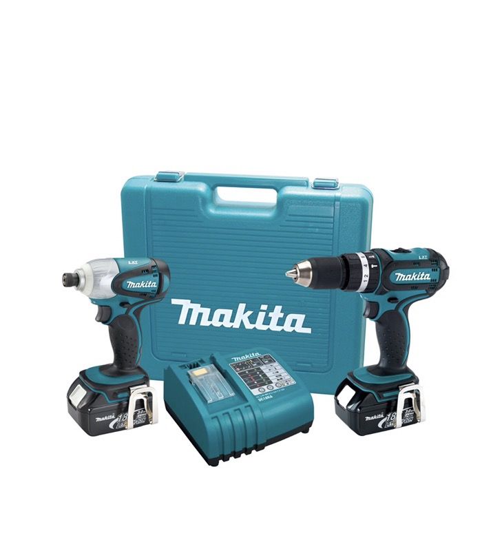 Makita 18v 2-PC Cordless Combo Kit Model LXT211