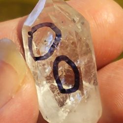 Rare Double MOVING Carbon Inclusion Herkimer Diamond  39.45CTW
