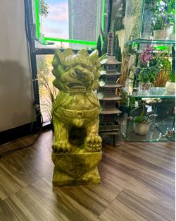 EXQUISITE SOLID JADE FOO DOGS — RARE OPPORTUNITY!