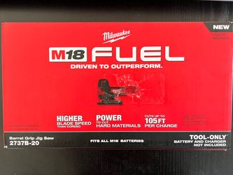 Milwaukee M18 Fuel Brushless Barrel Grip Jig Saw