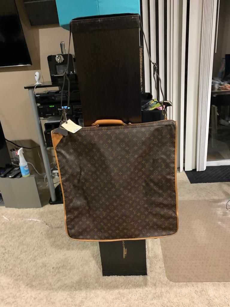 Brown Leather Garment Bag