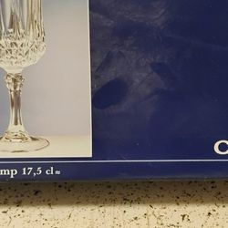 Set Of 6 Crystal Wine Glasses