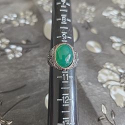 Green Stone Ring