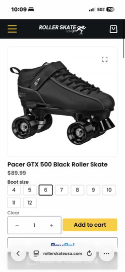 Pacer GTX Black Roller Skates