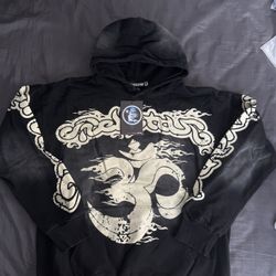 Brand New Hellstar “30” Graphic Black Hoodie Big 30 Print Sleeve Graphics (AOP) 